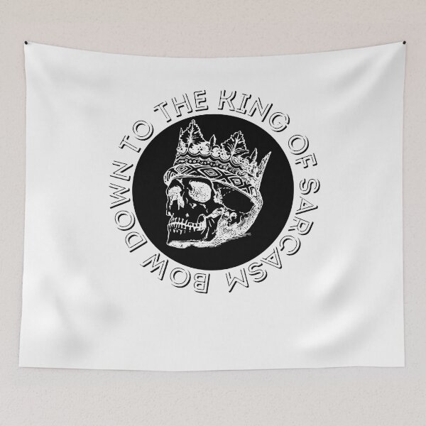 Item preview, Cool Skull With Crown Design, King Of Sarcasm. designed and sold by GarnersDesigns.