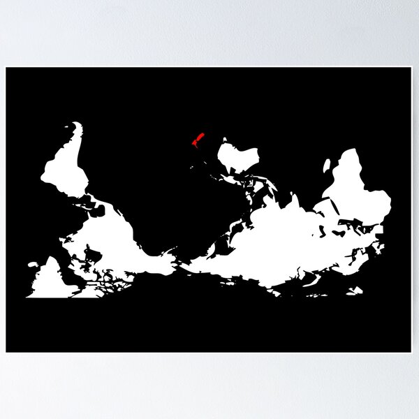 Item preview, Upside Down World Map New Zealand designed and sold by jezkemp.