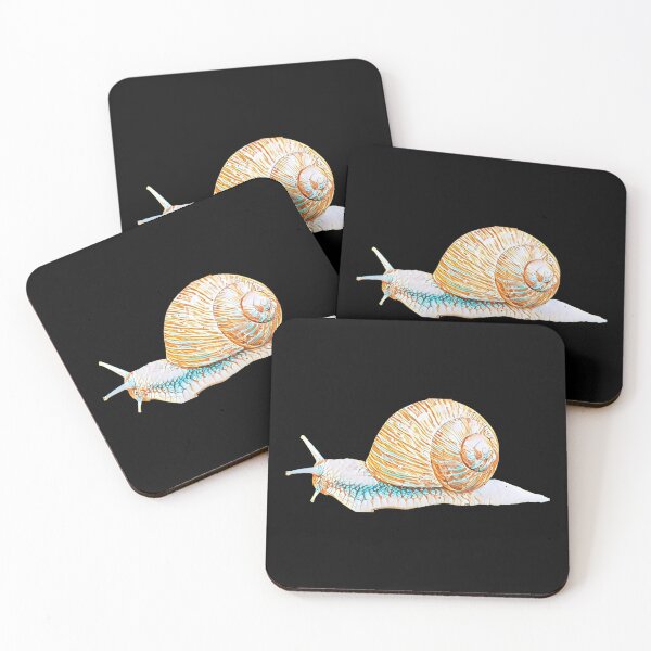 Item preview, Bronze Teal Funky Spotted Snail Art 7 designed and sold by Cawaiico.