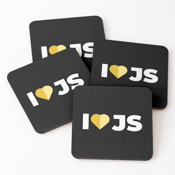 Item preview, I Love / Heart Js (Javascript) - For Javascript Programmers / Coders / Developers designed and sold by ItsRainingPxls.