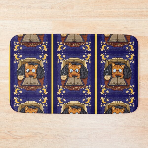 Item preview, Cozy Cat in A Blanket with Book Line Art Pattern designed and sold by ZaryaKiqo.