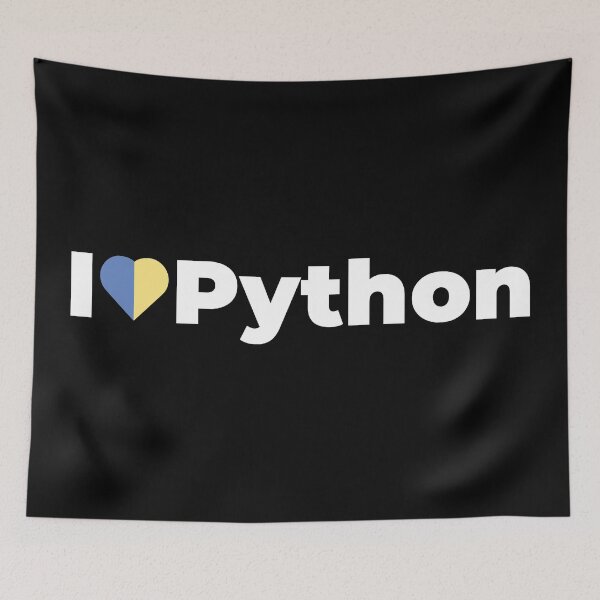 Item preview, I Love / Heart Python - For Python Programmers / Coders / Developers designed and sold by ItsRainingPxls.