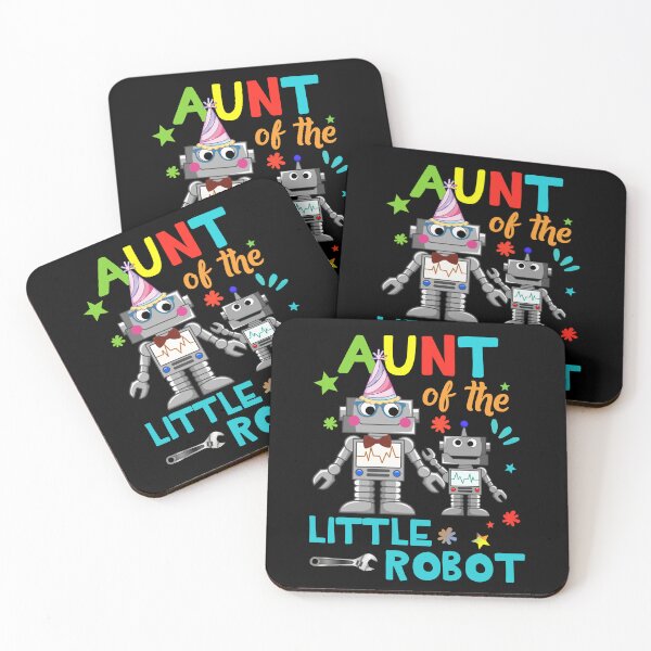 Item preview, Aunt Of Little Robot Birthday Family Shirts Matching designed and sold by FamilyShirt4U.