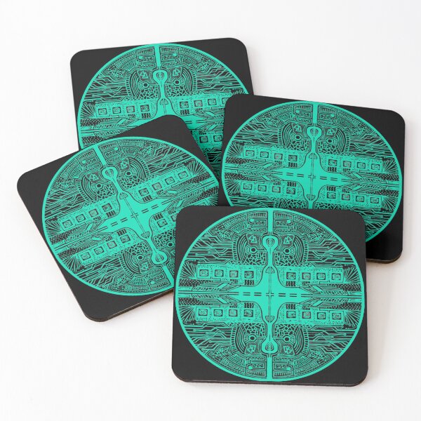 Item preview, Teal Vortex Circle designed and sold by createVisions.