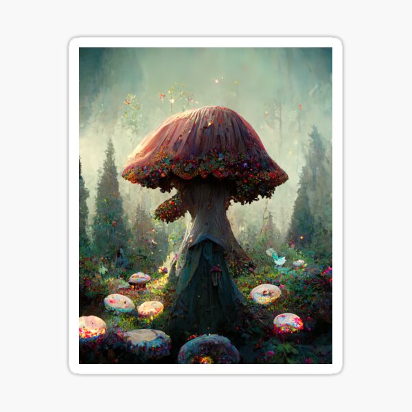 Magical Mushroom Sticker