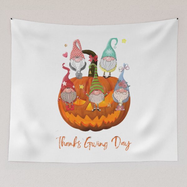 Item preview, Halloween Scary Evil Pumpkin Funny Pumpkin Head,Thanksgiving with my Gnomies designed and sold by Vittorio-23.