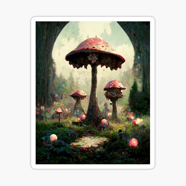 Magical Mushroom Sticker