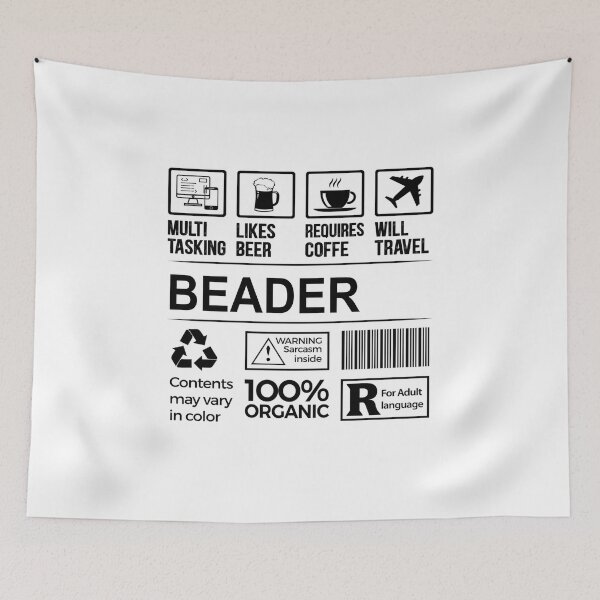 Item preview, Beader T Shirt, MultiTasking Certified Job Gift Item, Job Profession,Mens Womens Girls Dad, Beader Christmas Birthday Gift designed and sold by xlnv.