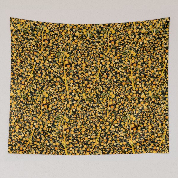 Item preview, Watercolor Wattle Fields  - Yellow And Black designed and sold by Sketchbook Designs.