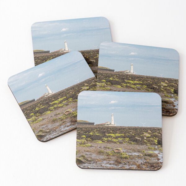 Item preview, Whitley Bay, St Mary's lighthouse from a distance designed and sold by HaleyRedshaw.