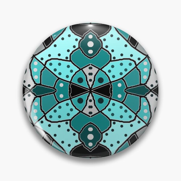 Item preview, Vintage stained glass in shades of blue designed and sold by Vanessa Hogle.