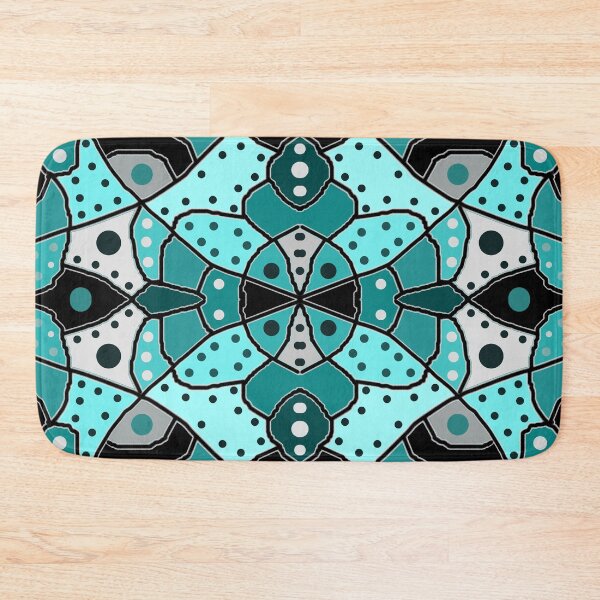 Item preview, Vintage stained glass in shades of blue designed and sold by Vanessa Hogle.