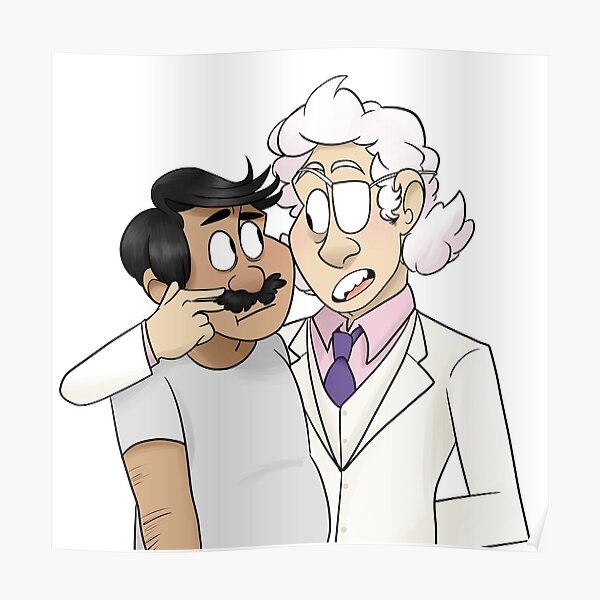 "Bob & Mr. Fischoeder" Poster by themysterytwins Redbubble