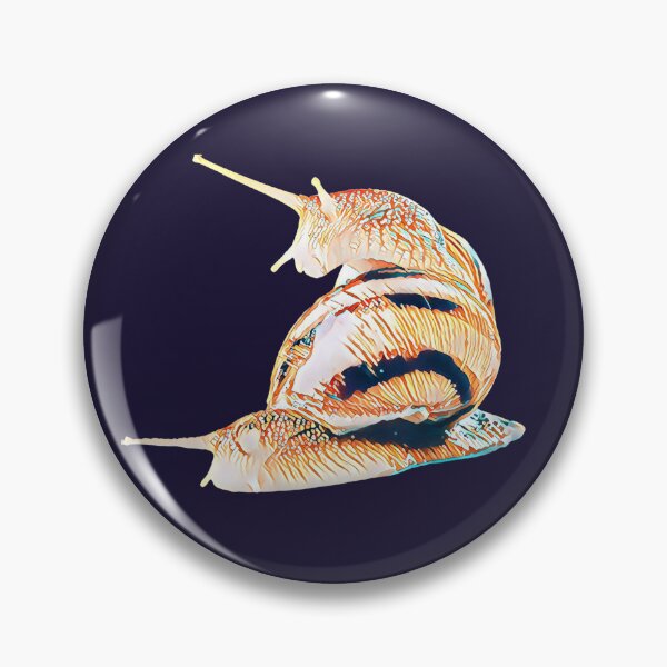 Item preview, Bronze Teal Funky Spotted Snail Art 8 designed and sold by Cawaiico.