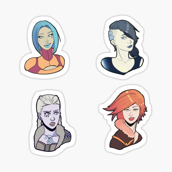 Item preview, Borderlands Siren sticker set designed and sold by MagicBroJohnson.