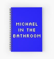 Michael im Badezimmer Spiralblock