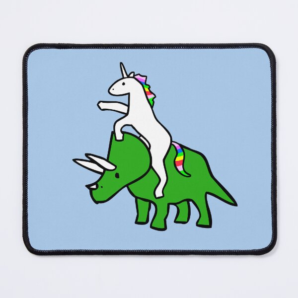 Item preview, Unicorn Riding Triceratops designed and sold by jezkemp.