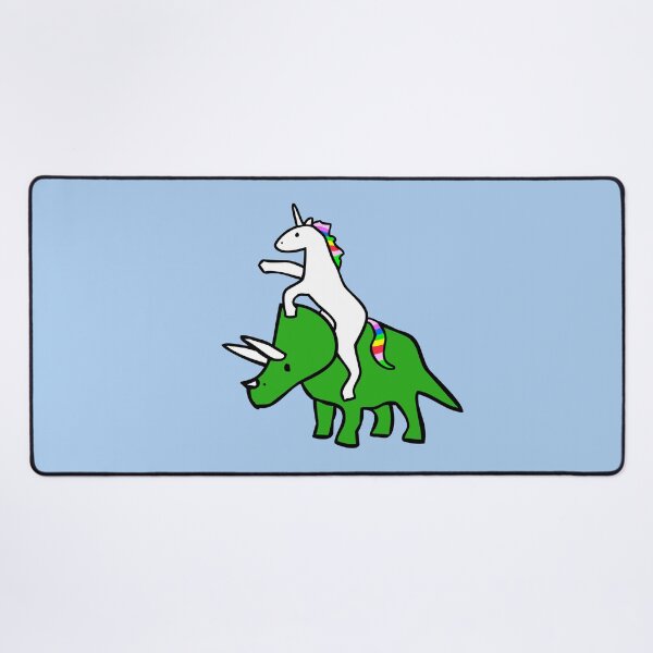Item preview, Unicorn Riding Triceratops designed and sold by jezkemp.
