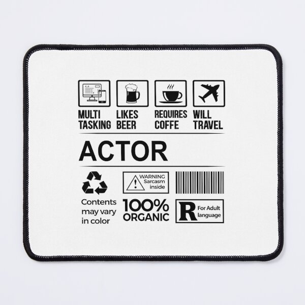 Item preview, actor T Shirt, MultiTasking Certified Job Gift Item, Job Profession,Mens Womens Girls Dad, actor Christmas Birthday Gift designed and sold by xlnv.