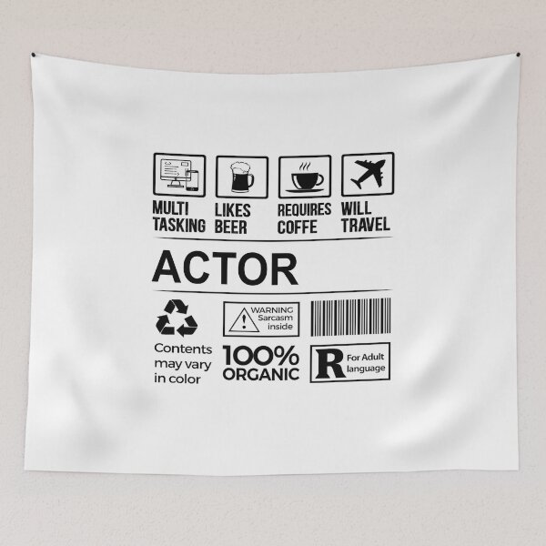 Item preview, actor T Shirt, MultiTasking Certified Job Gift Item, Job Profession,Mens Womens Girls Dad, actor Christmas Birthday Gift designed and sold by xlnv.