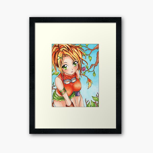 Final Fantasy Rikku Drawing Framed Art Print