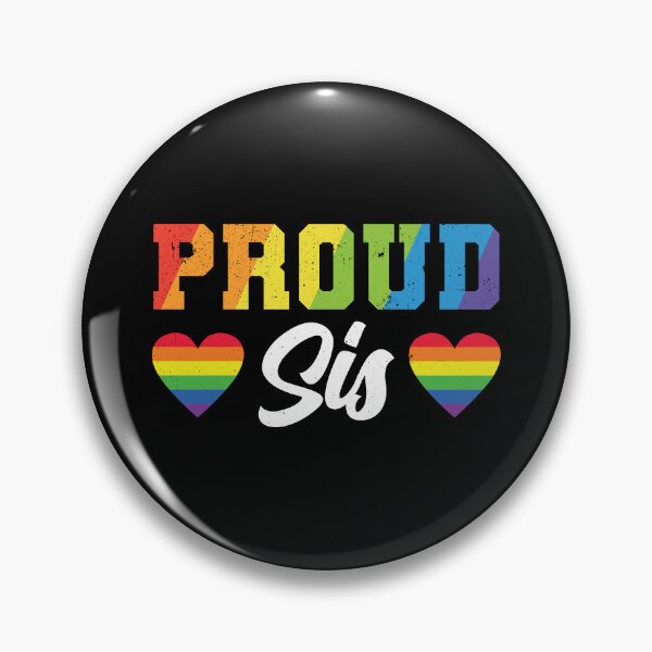 Item preview, Proud Sis Rainbow Pride Heart Lgbt Pride Lgbt Support designed and sold by haselshirt.