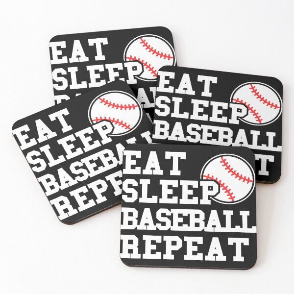 Item preview, Eat Sleep Baseball Repeat designed and sold by AlbredaAE.