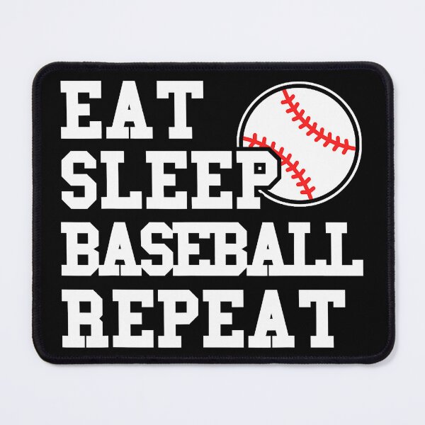 Item preview, Eat Sleep Baseball Repeat designed and sold by AlbredaAE.