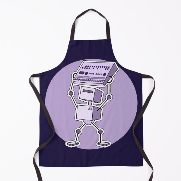 Item preview, Robot Holding Drum Machine Purple Tint designed and sold by AtomicMalibu.
