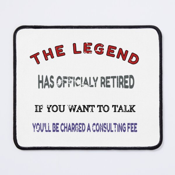 Item preview, The Legend Has Officially Retired designed and sold by Zakaria-4.