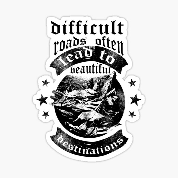 beautiful-road-often-lead-to-beautiful-destination-sticker-for-sale