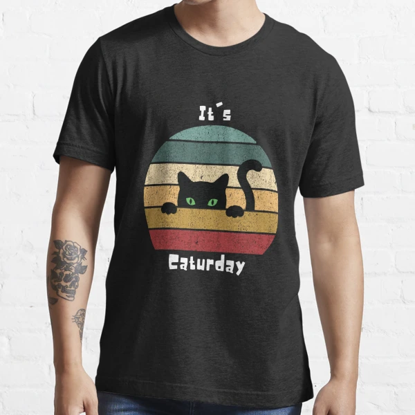 It's Caturday - Vintage Nationals Cat Day Essential T-Shirt for Sale by  Fukuart