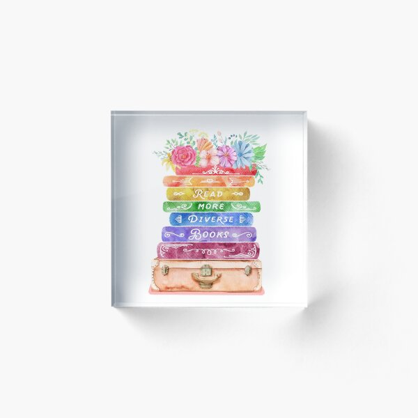 Diverse Books Acrylic Block