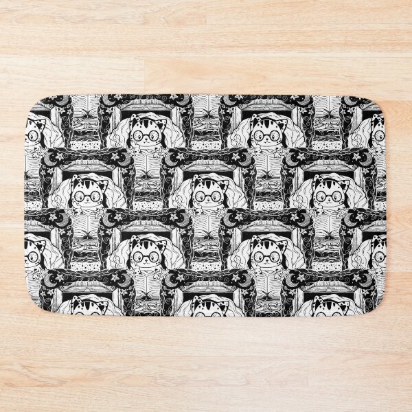 Item preview, Cozy Cat in A Blanket with Book Line Art Pattern designed and sold by ZaryaKiqo.