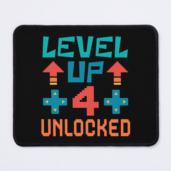 Item preview, Level Up, 4 Unlocked. Retro  designed and sold by ACC .