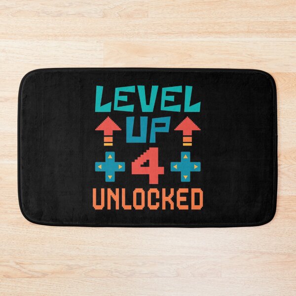 Item preview, Level Up, 4 Unlocked. Retro  designed and sold by ACC .