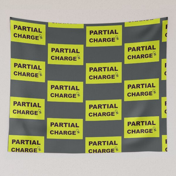Item preview, PARTIAL CHARGE sign design  designed and sold by lobodelnoir.