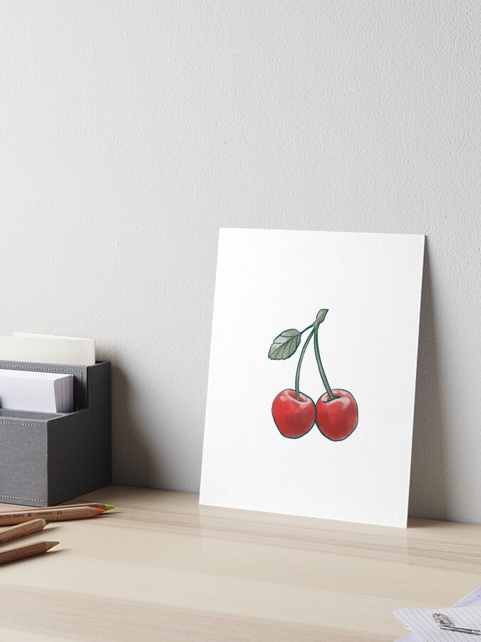 Fingerprint Cherry Art Project