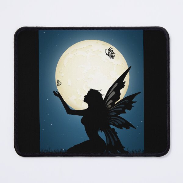 Item preview, Winged Fairy Silhouette In the Moonlight - Fairy Court Design designed and sold by CreativNode.