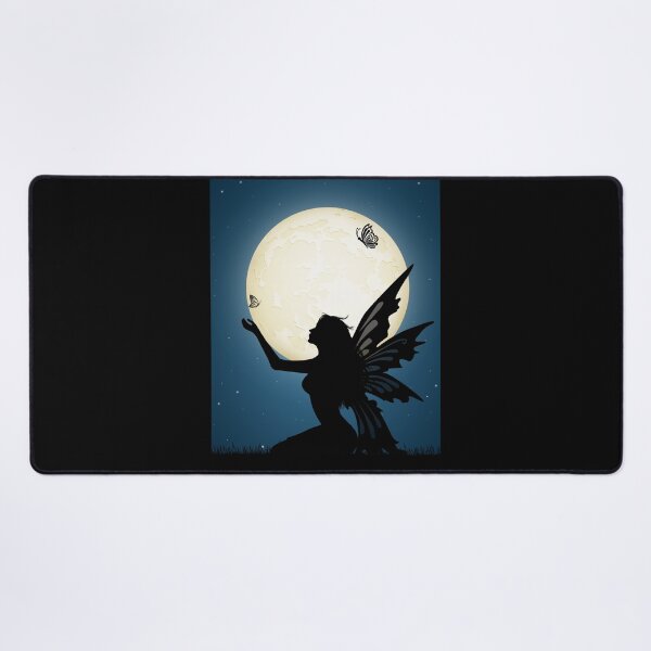 Item preview, Winged Fairy Silhouette In the Moonlight - Fairy Court Design designed and sold by CreativNode.