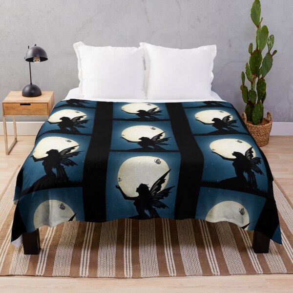 Item preview, Winged Fairy Silhouette In the Moonlight - Fairy Court Design designed and sold by CreativNode.