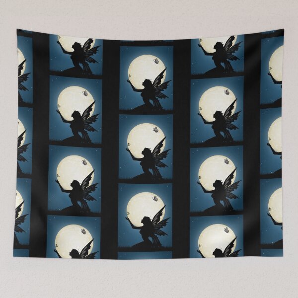 Item preview, Winged Fairy Silhouette In the Moonlight - Fairy Court Design designed and sold by CreativNode.