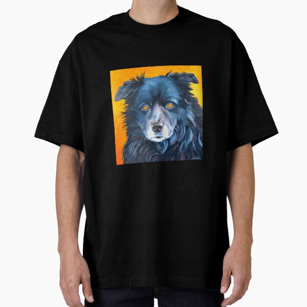 Soulful Border Collie Oversized T-Shirt