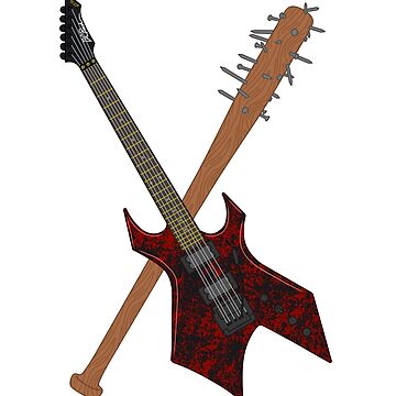 Artwork thumbnail, The guitar and the bat ~ STEDDIE ~ Stranger things by Ruxandas