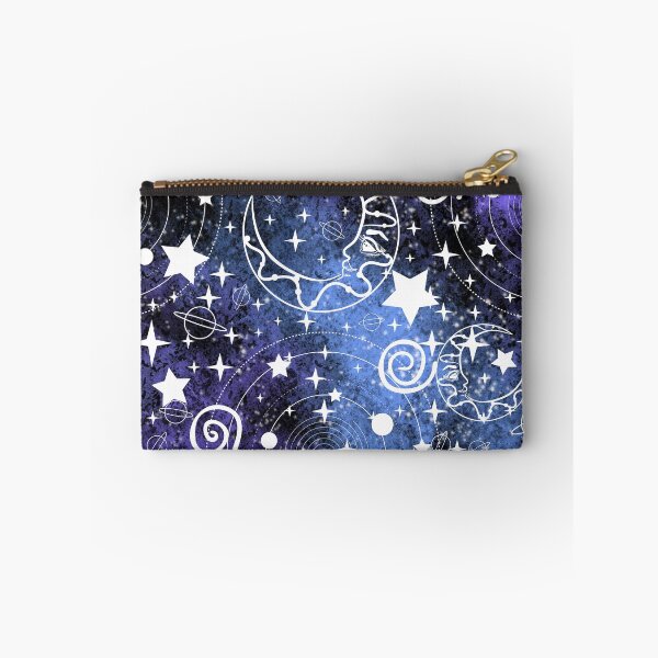 Item preview, Space Planets Stars Moon Celestial Pattern | Blue Galaxy Background: designed and sold by LifeAndWonder.