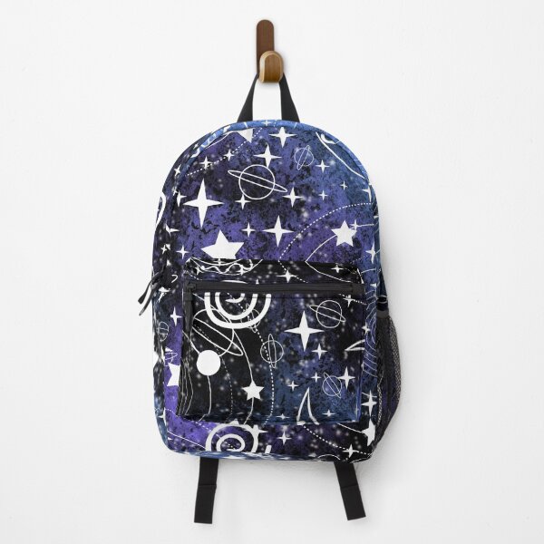 Item preview, Space Planets Stars Moon Celestial Pattern | Blue Galaxy Background: designed and sold by LifeAndWonder.