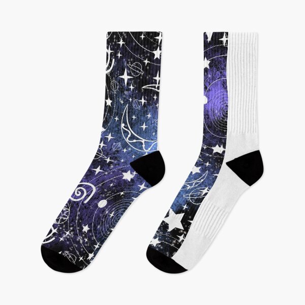 Item preview, Space Planets Stars Moon Celestial Pattern | Blue Galaxy Background: designed and sold by LifeAndWonder.