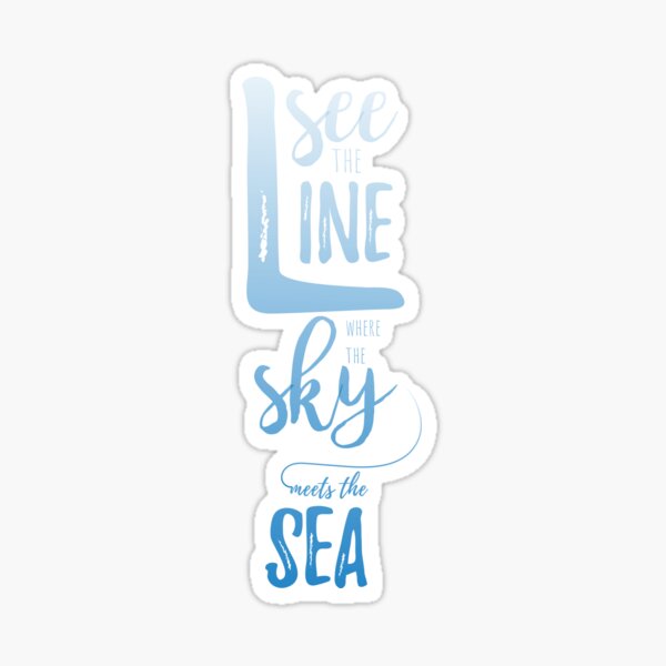 Sky & Sea Blue Sticker