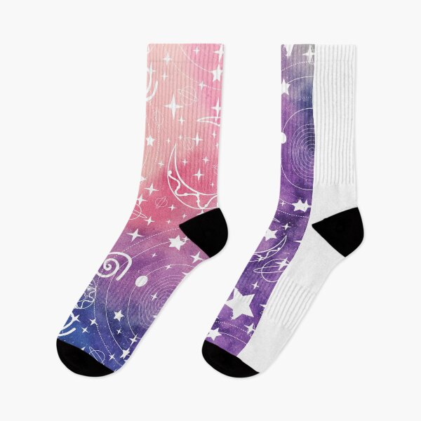 Item preview, Space Planets Stars Moon Celestial Pattern | Pink Purple Galaxy Background: designed and sold by LifeAndWonder.