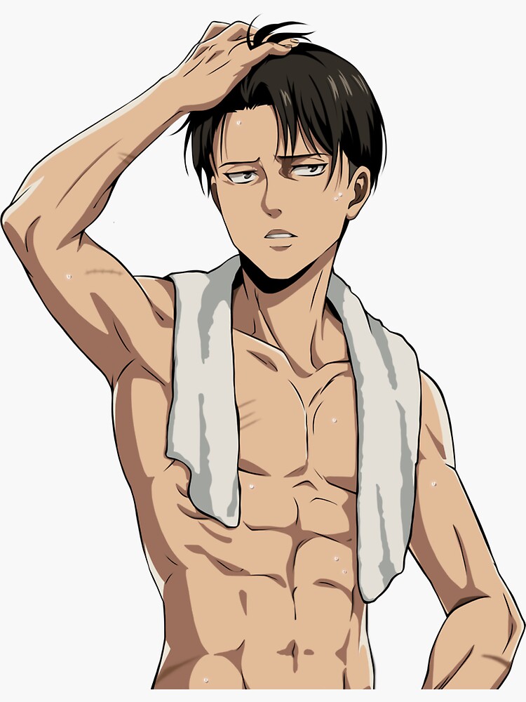 Shirtless Levi Ackerman Attack On Titan Sticker For Sale By Lolascreations8 Redbubble 4462